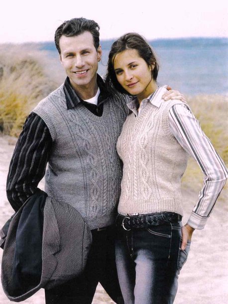 Cable-knit slipover