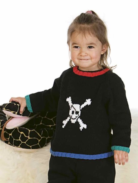Children's sweater with skull