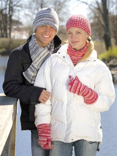 Hats, scarves, polo shirts and mittens