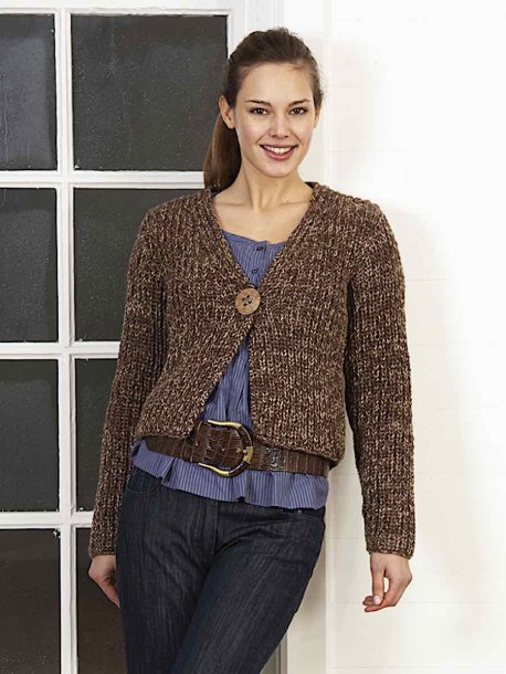 Half-padded cardigan