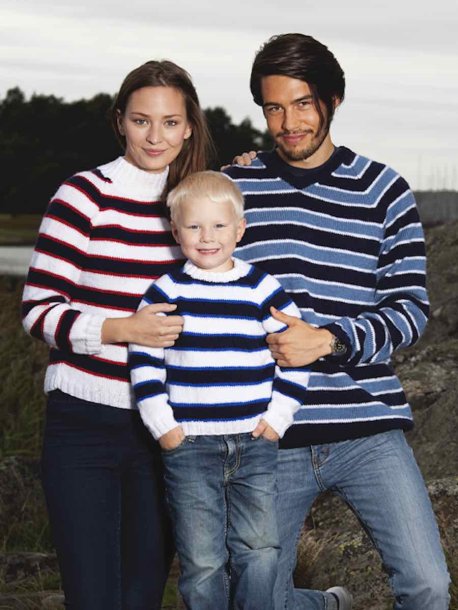 Striped raglan sweater