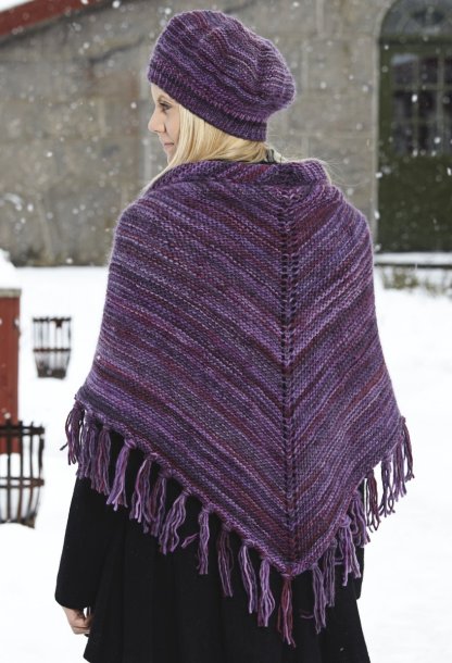 Garter stitch hat and scarf