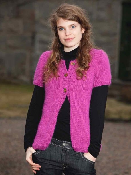 Short sleeve cardigan