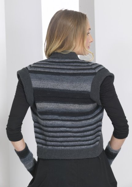 knitted bolero and wrist warmer