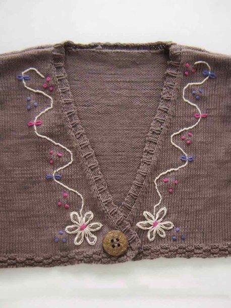 Bolero with embroidery