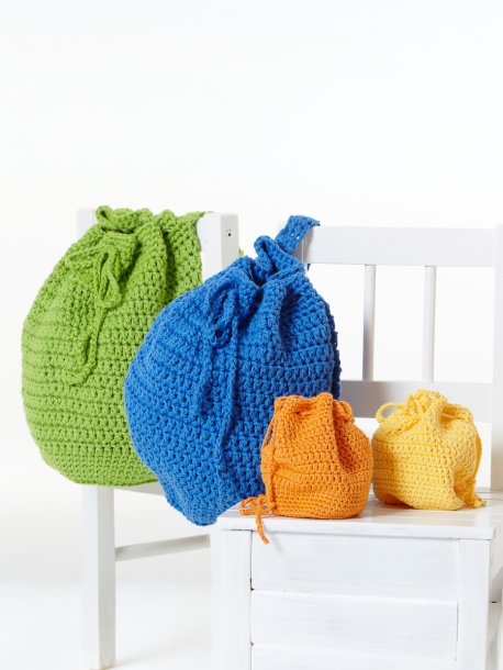 Crochet backpacks