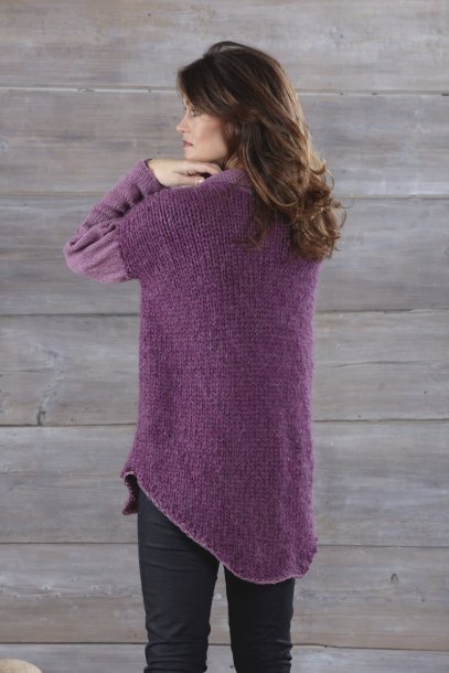 Plain knit sweater
