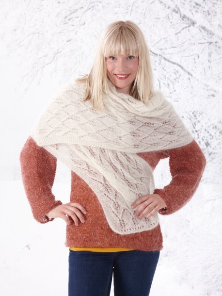 Shawl with pattern