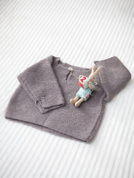 Garter stitch sweater