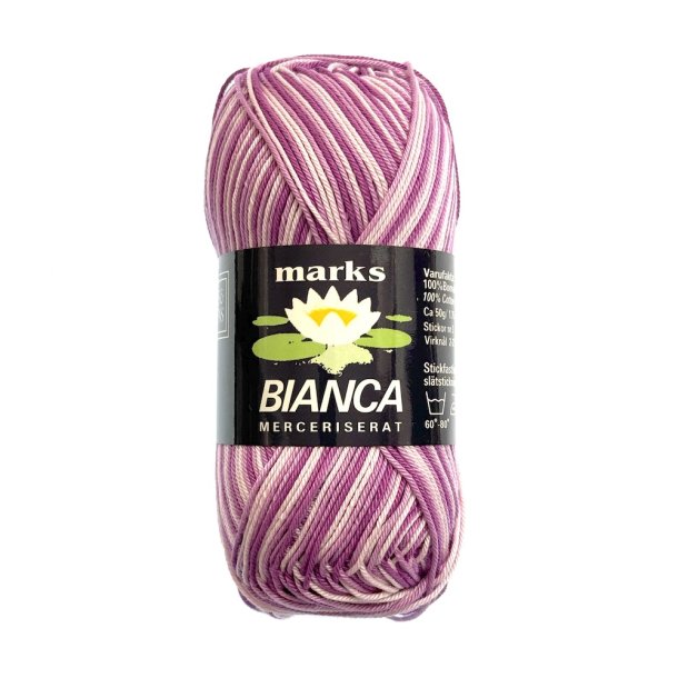 Bianca Ombré mercerized cotton yarn melange pink white 1533