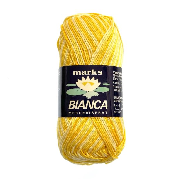 ianca Ombré mercerized cotton yarn melange yellow white 1545