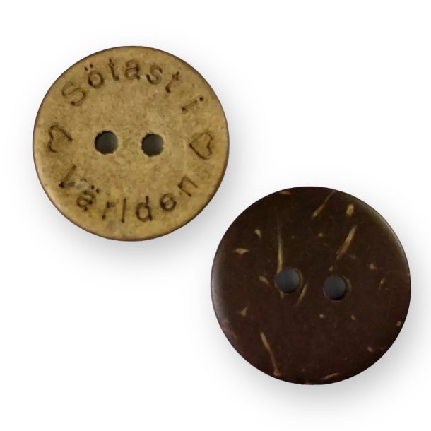 Button Sweetest in the World Coconut 16mm