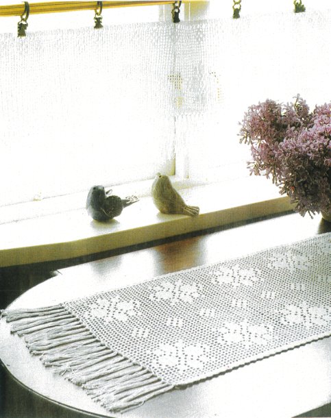 Runner and edge lace for curtains