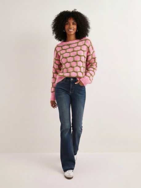 Checked sweater