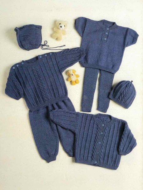 Sweater, cardigan, t-shirt, tights, long pants, hat and visor cap