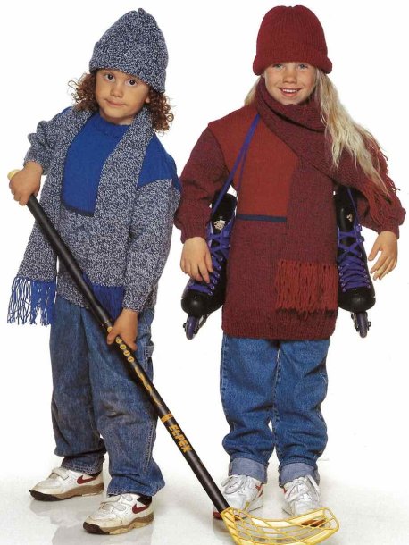 Sweater, hat and scarf