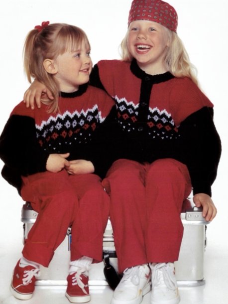 Pullover and cardigan