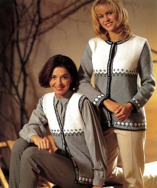 Women's and children's cardigans and vests