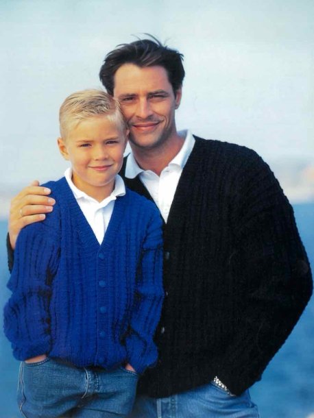 Boy and men's cardigan