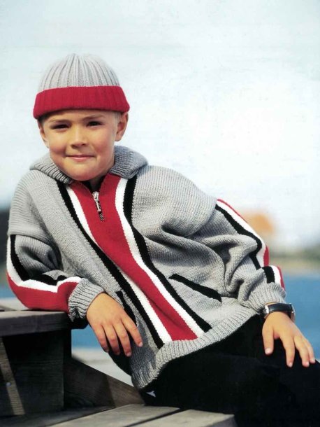 Children's sweatshirt with hood and hat