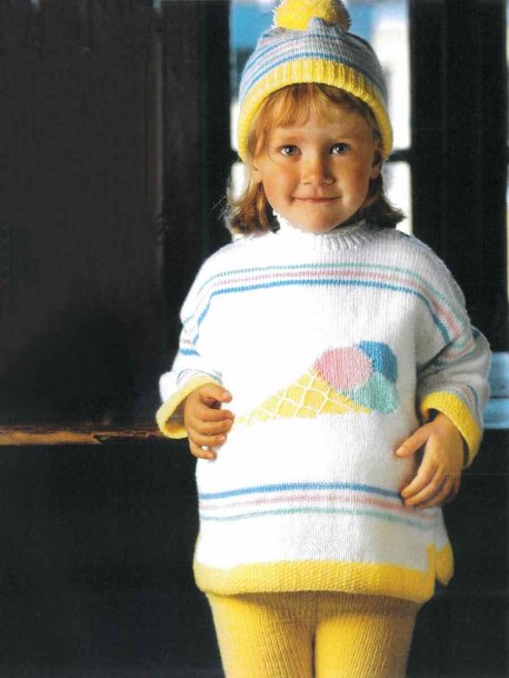 Sweater, cardigan, pants and hats